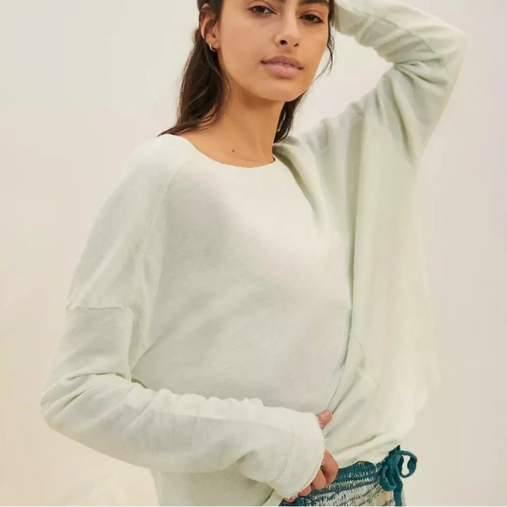 Anthropologie Dreamer Cross-Back Pullover in Mint - Picture 1 of 7